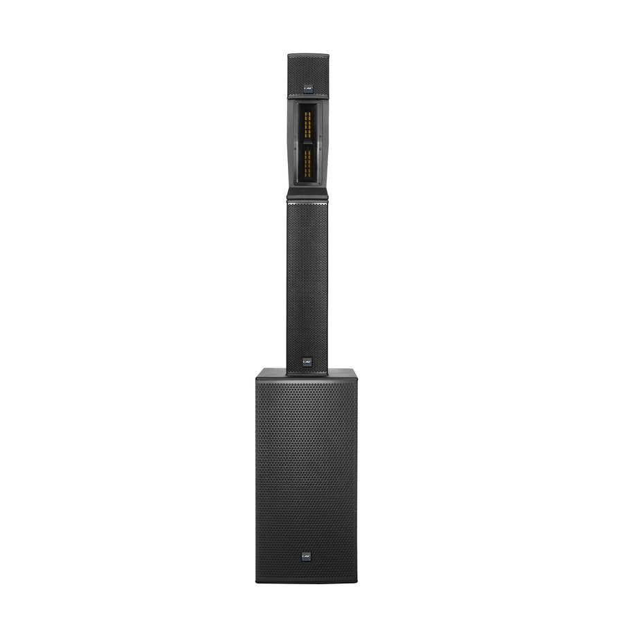 CAF medium throw column loudspeaker on its base unit
